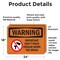 Signmission Important Don't Pour Grease With Symbol, 24 in W x Rectangle, Vinyl Decal OS-2PACK-WS-D-1824-L-12197 - alternate 4